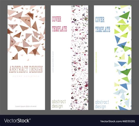 A set of creative templates for the design Vector Image