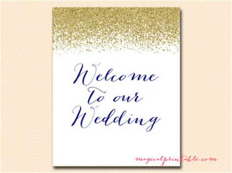 Royal Blue And Gold Signages Magical Printable