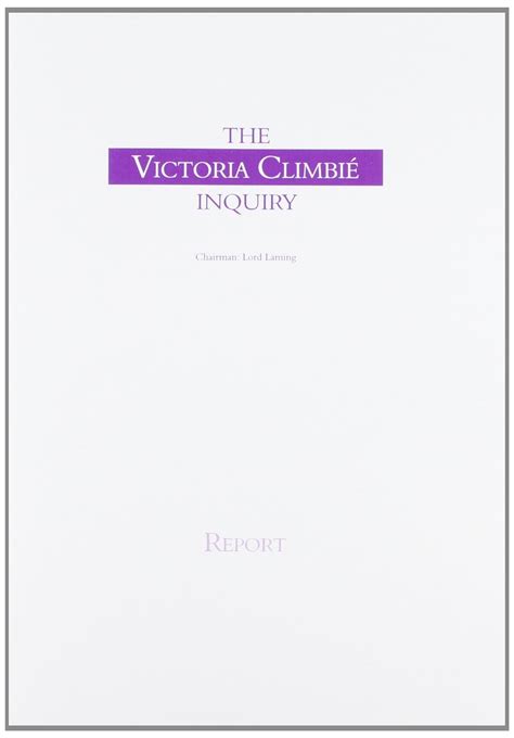 Victoria Climbie Inquiry Report: 9780101573023: Books - Amazon.ca