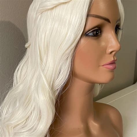 Long White Wig - Etsy