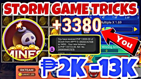 MINES STORM GAME ANG DALI MANALO NG GCASH YouTube