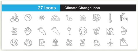 Ecology Line Icon Set Included Icons As Eco Product Clean Energy