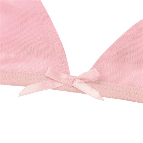 Sissy Lace Sheer Training BRA Cross Dresser Mens Lingerie Triangle Bralette Bra EBay