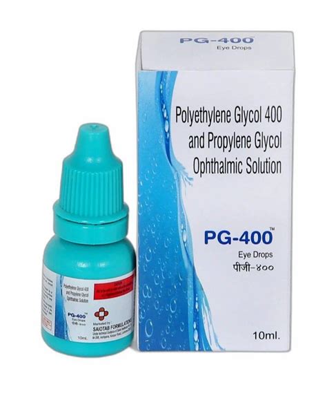 Liquid Polyethylene Glycol Propylene Glycol Ophthalmic Solution Eye