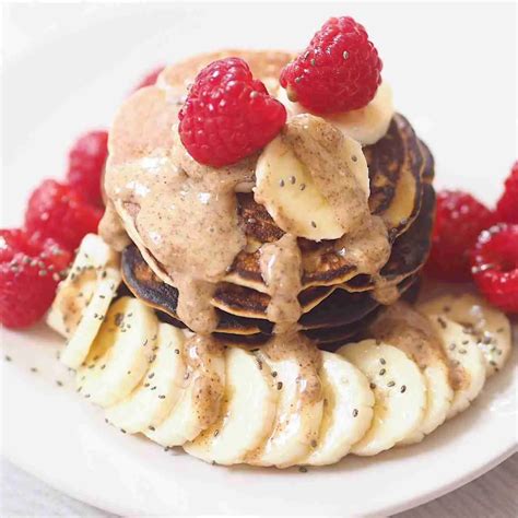 Healthy Peanut Butter Vegan Pancakes Nourish Your Glow