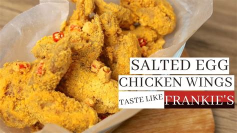 How To Cook Salted Egg Chicken Wings Taste Like Franckies Youtube