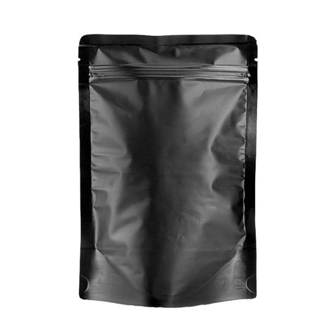 Stand Up Zip Lock Pouch Aluminium Black Matte Pcs Malaysia