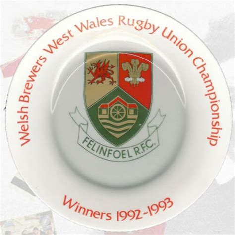 Welsh Brewers West Wales Rugby Union Felinfoel Rfc Winners 1992 93 Comm