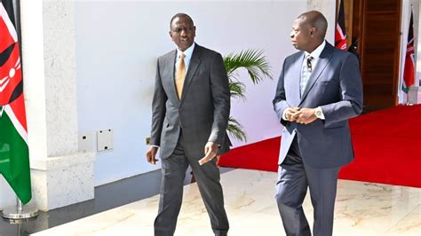 See How President Ruto Dp Gachagua Arrived For Urgent Cabinet Meeting