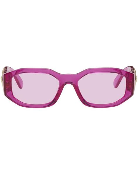 Versace Medusa Biggie Sunglasses In Pink Pink Lyst