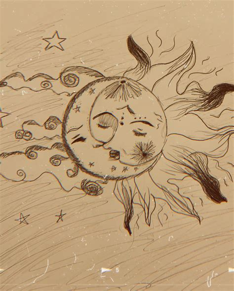 Dibujo Luna Y Sol En Dibujos De La Luna Luna