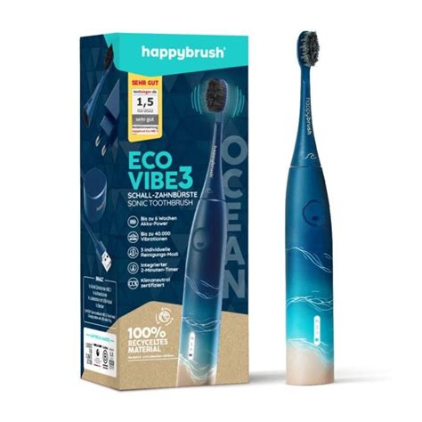 Happybrush Schallzahnb Rste Eco Vibe Ocean