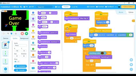 Coding Flappy Bird Game Using Scratch YouTube