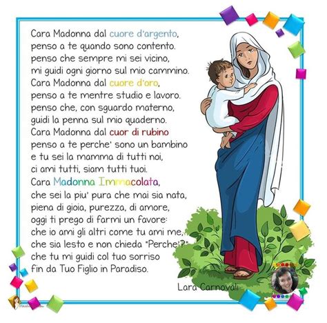 Buona Festa Dell Immacolata La Maestra Larissa Larissa Story