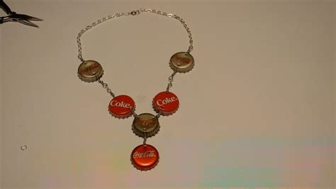 Jewelry Tutorials Episode 21 Coca Cola Bottle Cap Necklace Youtube