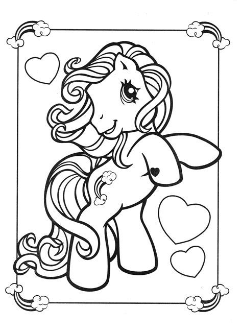 Old My Little Pony Coloring Pages At Free Printable