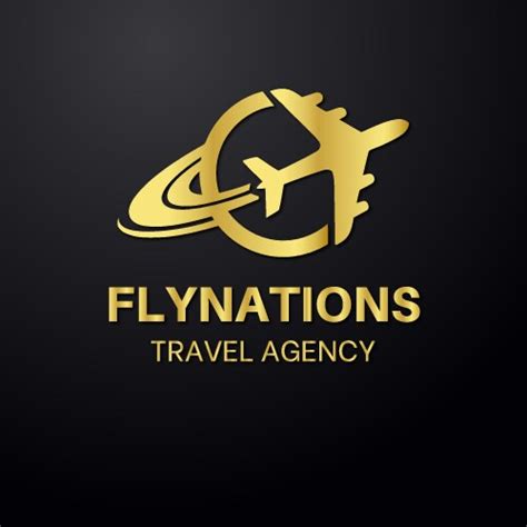 Minimalist travel agency logo Royalty Free Vector Image