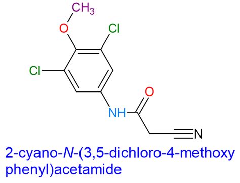 2 Cyano N 3 5 Dichloro 4 Methoxyphenyl Acetamide CAS NO 1821033 10 6