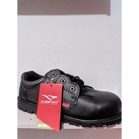 Jual Sepatu Safety Cheetah Black Shopee Indonesia