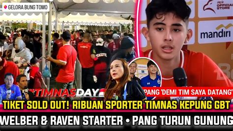 Kabar Baik Merinding Puluhan Ribu Suporter Timnas Mulai Kepung Gbt