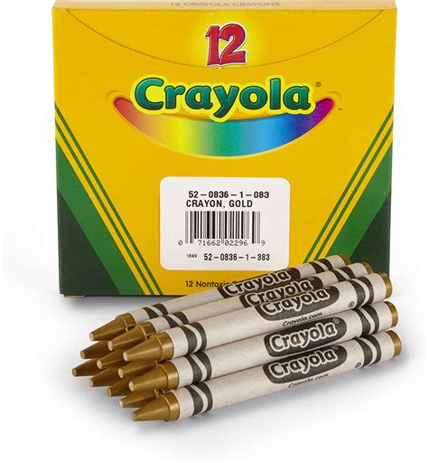 Crayola Crayones Dorados Recambio De Crayones De Un Solo Color 12