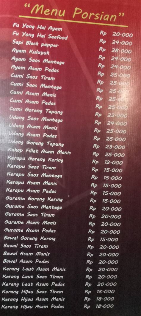 Menu At Nasi Goreng Mas Dado Restaurant Cimahi