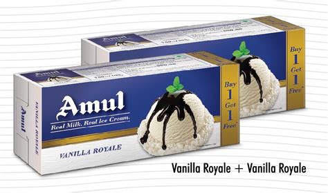 Amul Ice Cream Combo Vanilla Royale Banas Dairy