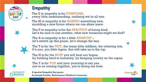 Empathy By Joseph Coelho Audio Only Exclusive Poem For Empathy Day