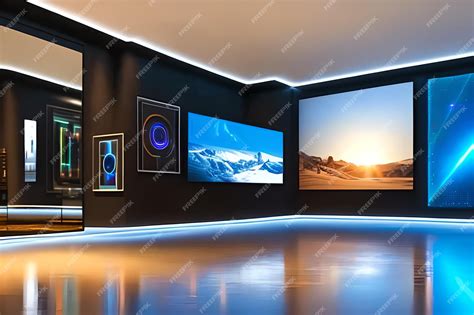 Premium Ai Image Hologram Screen Future Art Gallery