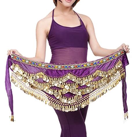 Pilot Trade Women S Triangular Belly Dancing Hip Scarf Wrap Skirt With