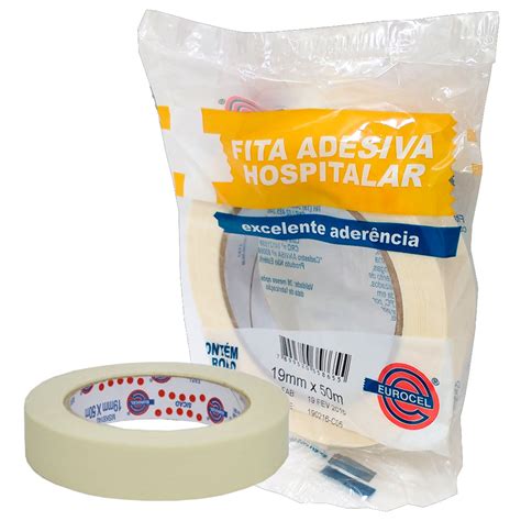 Fita Adesiva Crepe Hospitalar 19mm X 50m Eurocel MED ALPHA HOSPITALAR