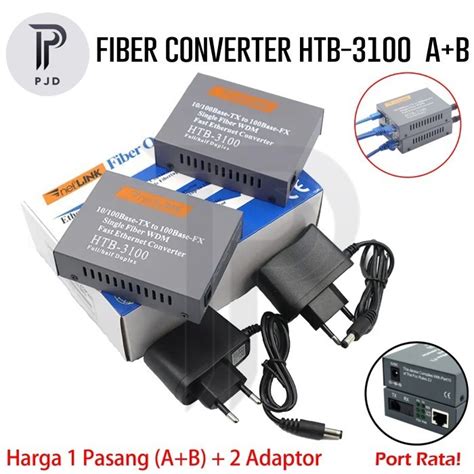 Jual Media Converter Fiber Optik Optic Htb Pair Ab Fiber Fo