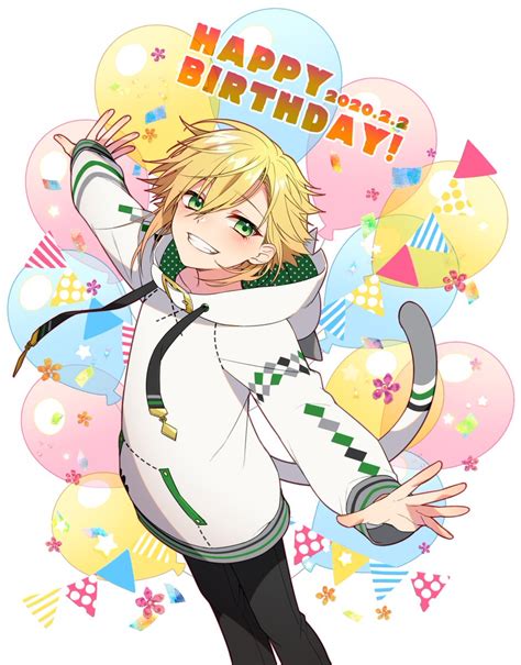 1boy Male Focus Green Eyes Solo Blonde Hair Hood Smile Illustration Images