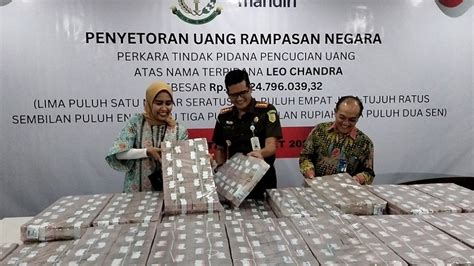 Kejari Jakarta Pusat Setorkan Rp Miliar Hasil Kasus Pencucian Uang