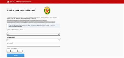 Mininter Pase Laboral Rellenar Formato Link Y Más Información Sobre