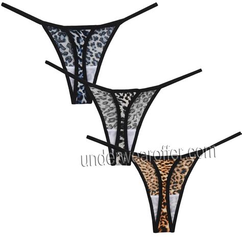 Sexy Women Leopard Brazilian Tangas Stretch Charm Soft Panties Lingerie Bikini Thong MU