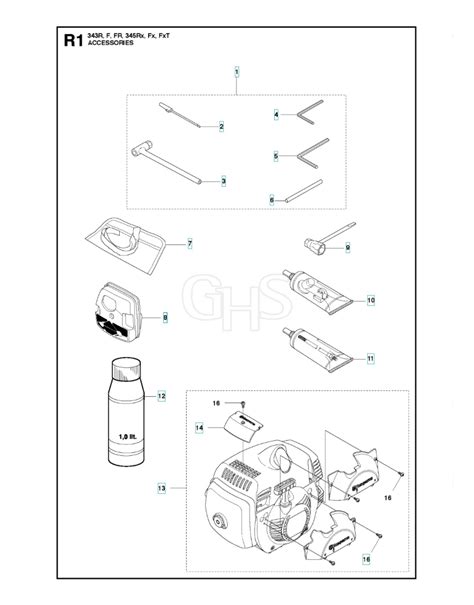 Husqvarna 345Fxt Accessories GHS