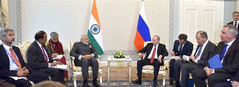 Pm Meets President Putin At The 18th Annual India Russia Summit In St