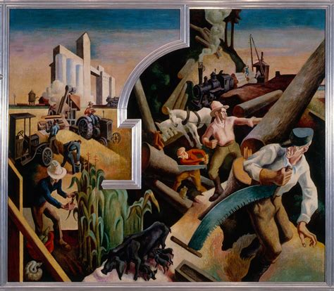 Thomas Hart Benton 1889 1975 America Today Mural 8 Midwest