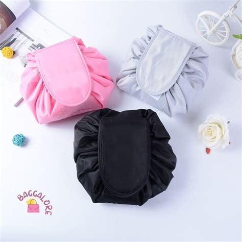 Portable Makeup Drawstring Bag Storage Travel Quick Pack Cosmetic Make ...