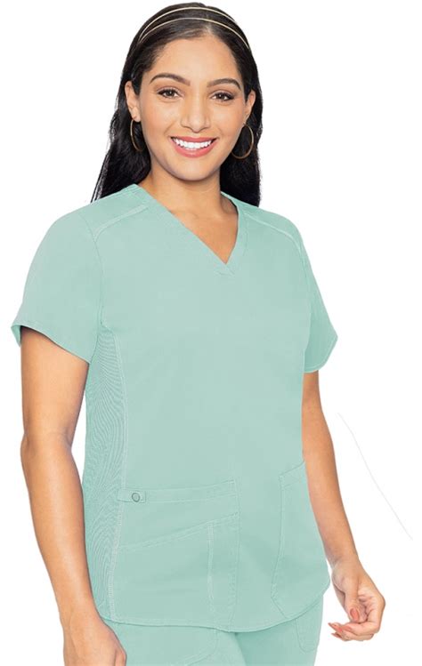 Med Couture Performance Touch V Neck Shirttail Top Cheap Scrubs