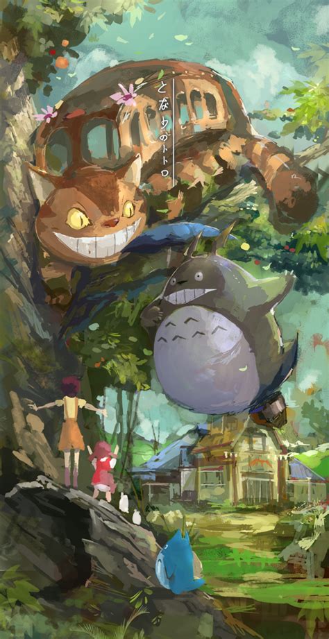 Totoro Cat Bus Wallpaper