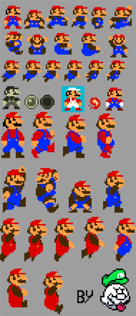 Pixilart Mario Sprites By Metal Man