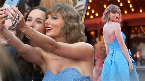 Taylor Swift Surprises Fans And Takes Selfies At The Eras Tour Movie Premiere