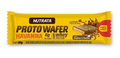 Suplemento En Wafer Nutrata Proto Wafer Whey Protein Sabor Dulce De