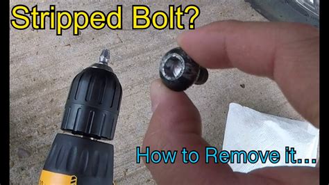 How To Remove Stripped Screwallen Bolt Drill Extractor Youtube