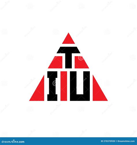 Tiu Triangle Letter Logo Design With Triangle Shape Tiu Triangle Logo