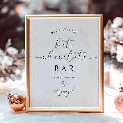 Hot Cocoa Bar Sign Printable Free Printable Templates