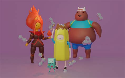 Adventure Time 3d Modeling On Behance