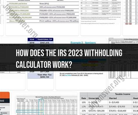 Demystifying The Irs Withholding Calculator A User S Guide